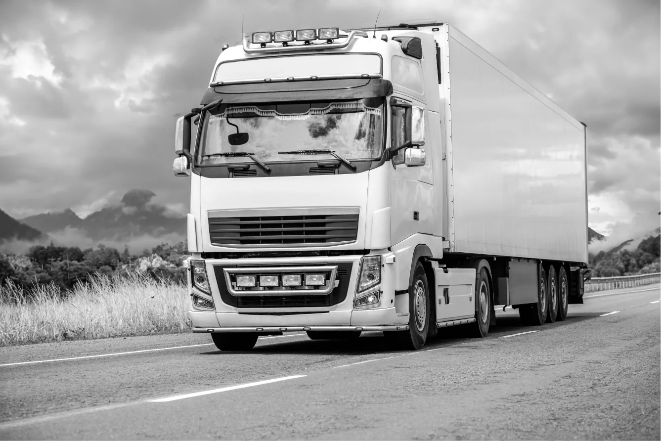 blue-truck-road-summer